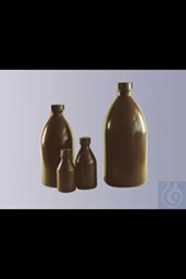 Bild von Enghals-Flasche, LDPE, rund, braun, ohne Verschluss, GL 28, 2000 ml
